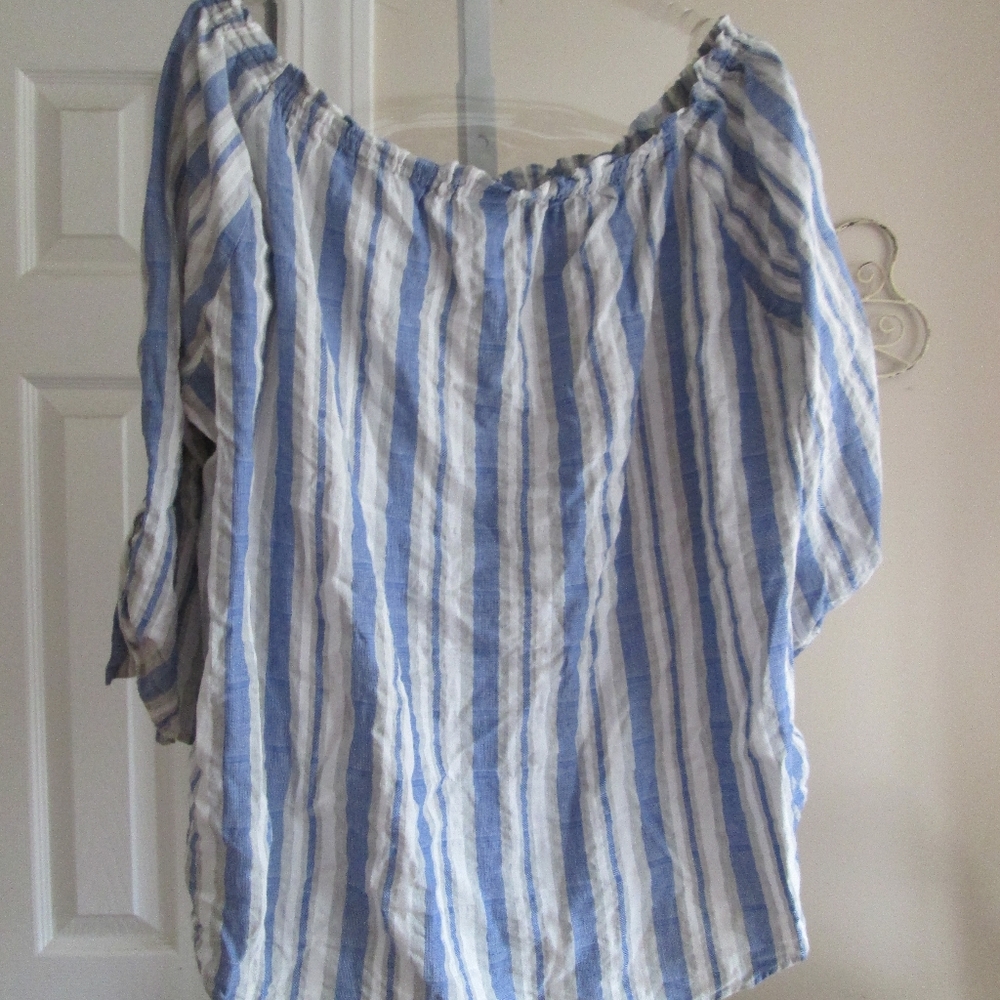 peasant top Off Shoulder Westport cotton 2X